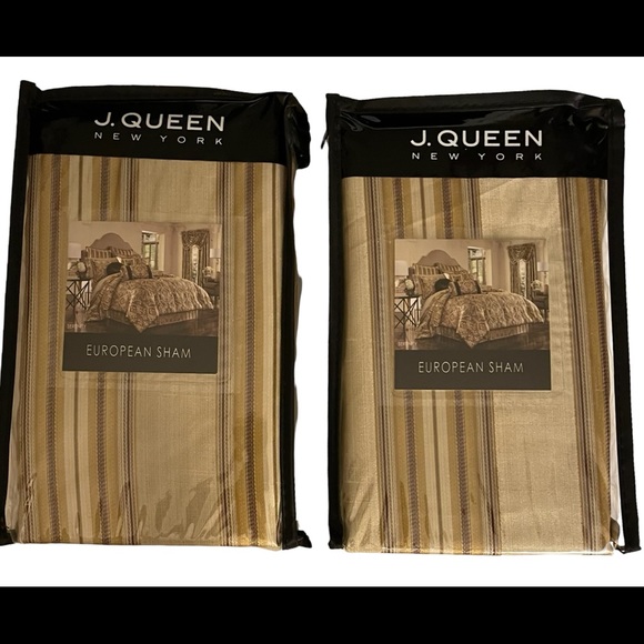 J. QUEEN NEW YORK SERENTY EURO SHAMS X2 NEW - Picture 3 of 3